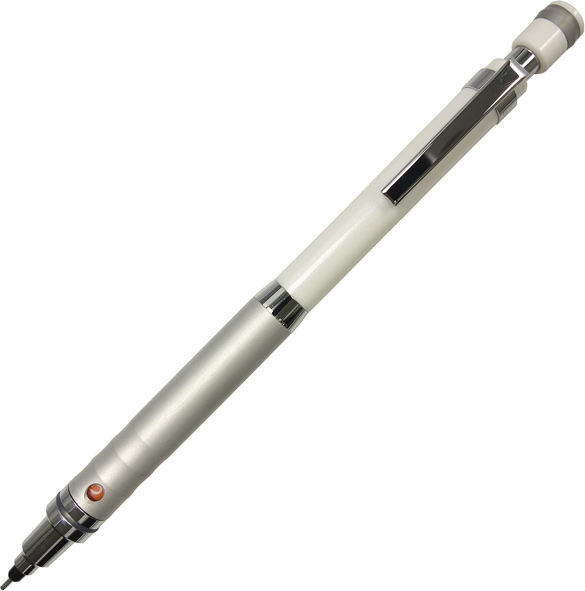 Uni-ball Kuru Toga Portaminas de rotación automática de plomo de alto grado, 0,5 mm, cuerpo blanco (M510121P.1)