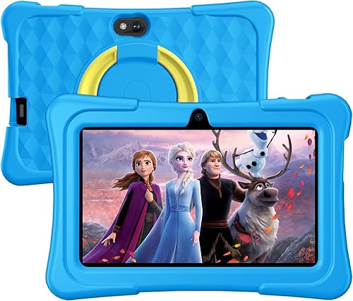 Tableta para niños, tableta Android de 7 pulgadas para niños, 6 GB de RAM 32 GB ROM Quad-Core Tablet para niños pequeños con funda a prueba de