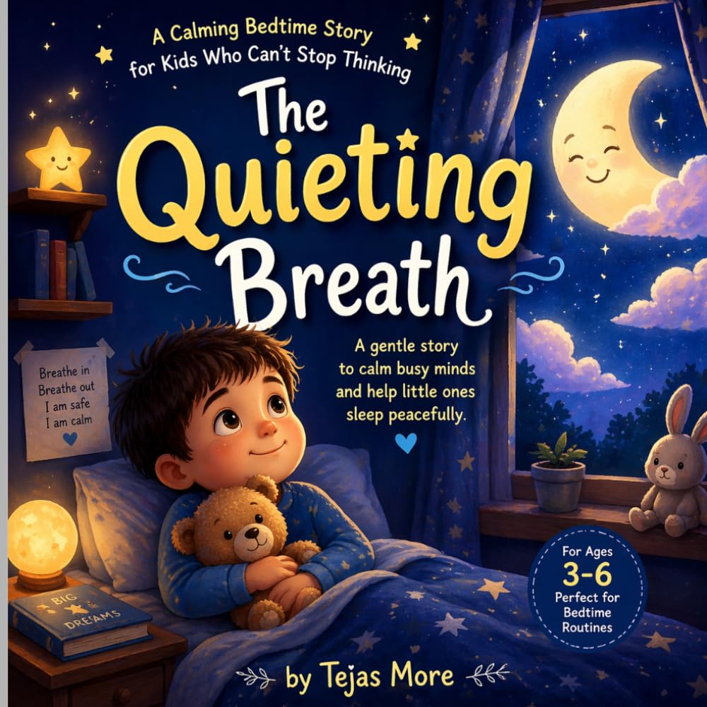 The Quieting Breath: A Calming Bedtime Story for Kids Who Can’t Stop Thinking (Ages 3–6)