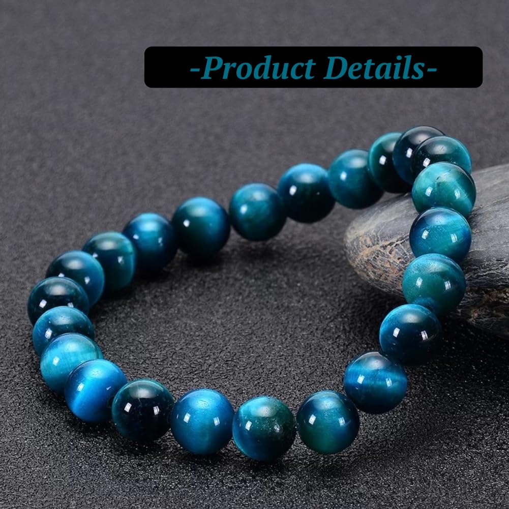 Tissting Blue Tiger Eye Beads - Image 2