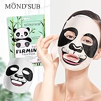 Vista 7 de Máscara de spa de animales, hoja de máscaras de personajes, pingüino, panda, tigre, gato, efectos hidratantes nutritivos para todo