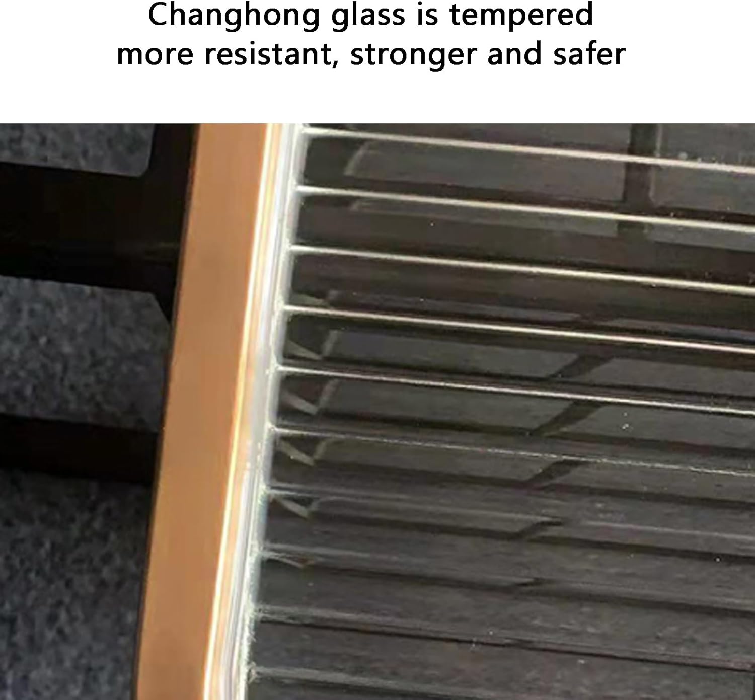 Gold Stainless Steel Toilet Partitions & Urinal Shields, Tempered Glass Dividers, Wall-Mounted Restroom Solutions - Set of 5 Stylish Bathroom Accessories