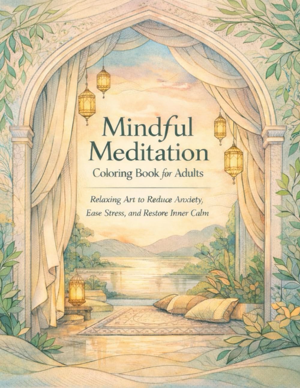 Mindful Meditation Coloring Book for Adults: Relaxing Art to Reduce Anxiety, Ease Stress, and Restore Inner Calm