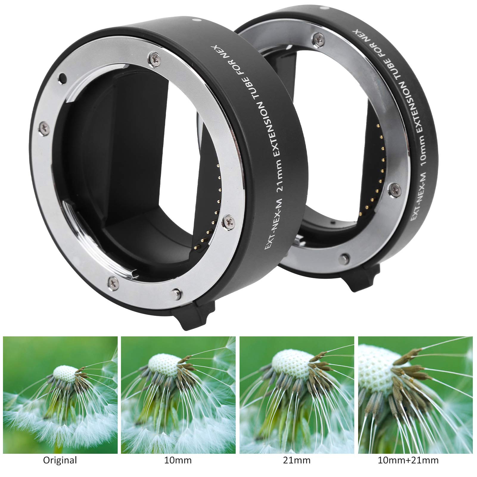 Mcoplus 10 mm 21 mm makro autofokus zbliżenie adapter pierścień do kamery Sony FE/E