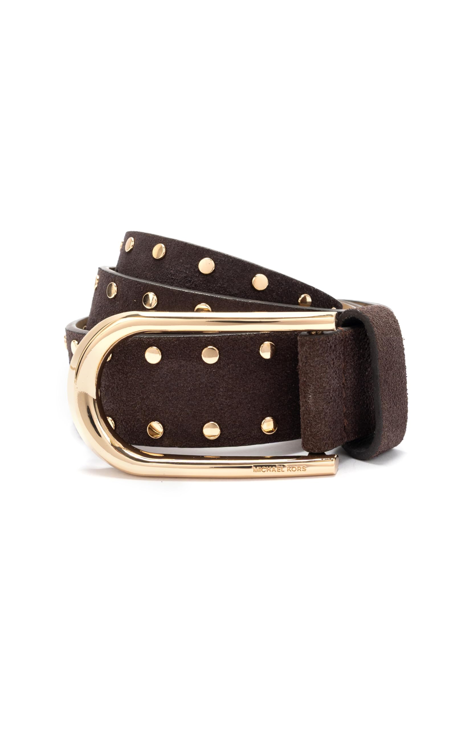 Michael Kors Womens 1 25 Inch Studded Belt Stylish Versatile Accessory for Everyday Wear