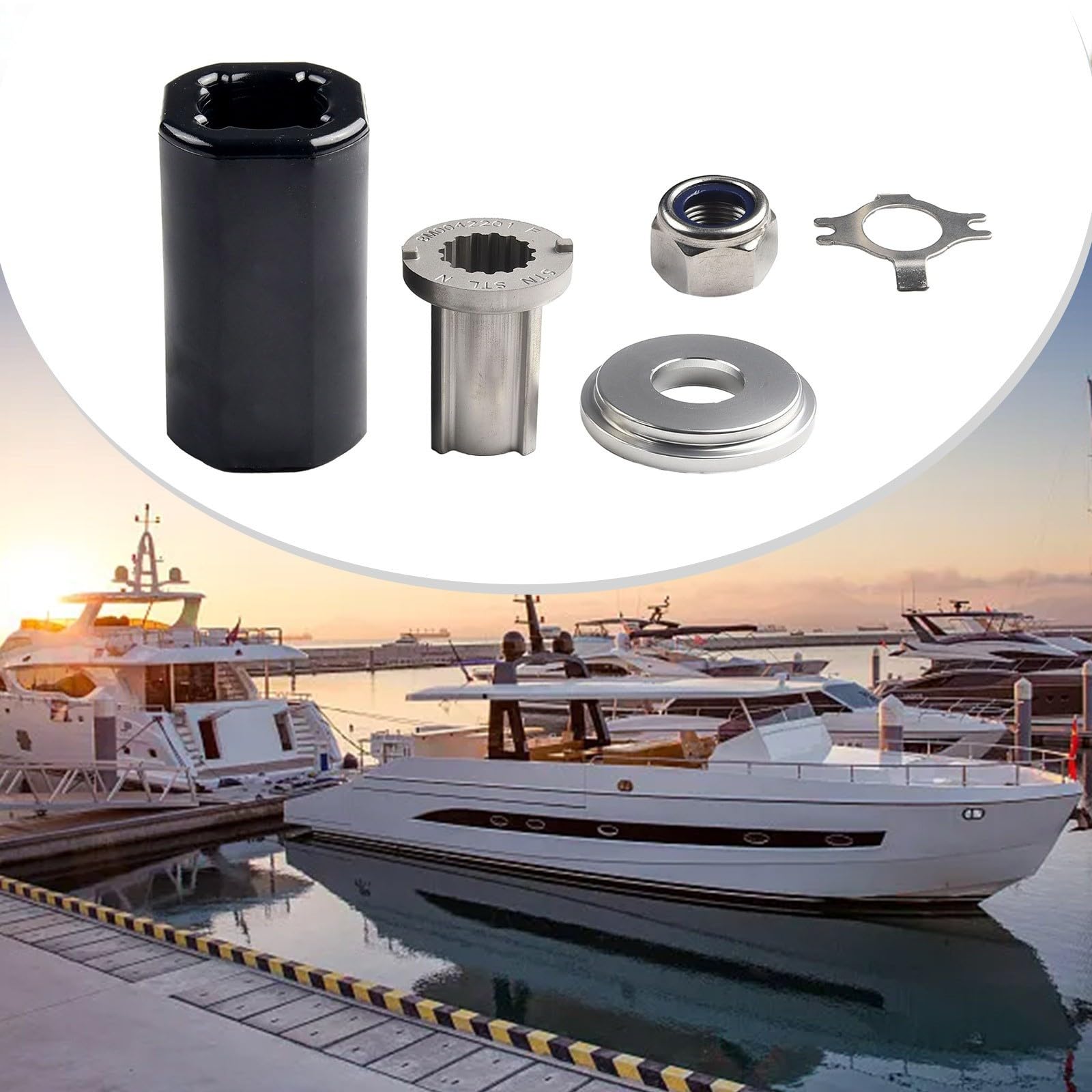 Kit mozzo elica per Mercury-MERCRUISER, per Alpha Sterndrive 60-300 per HP sostituisce 835257K1 835257Q1 Red Flo-Torq II