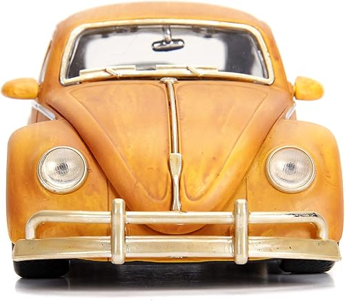 Miniatura 2 de Jada Toys Transformers Bumblebee Volkswagen Beetle - Coche fundido a presión, vehículo a escala 1:24 y figura de metal coleccionable Charlie de 2.75