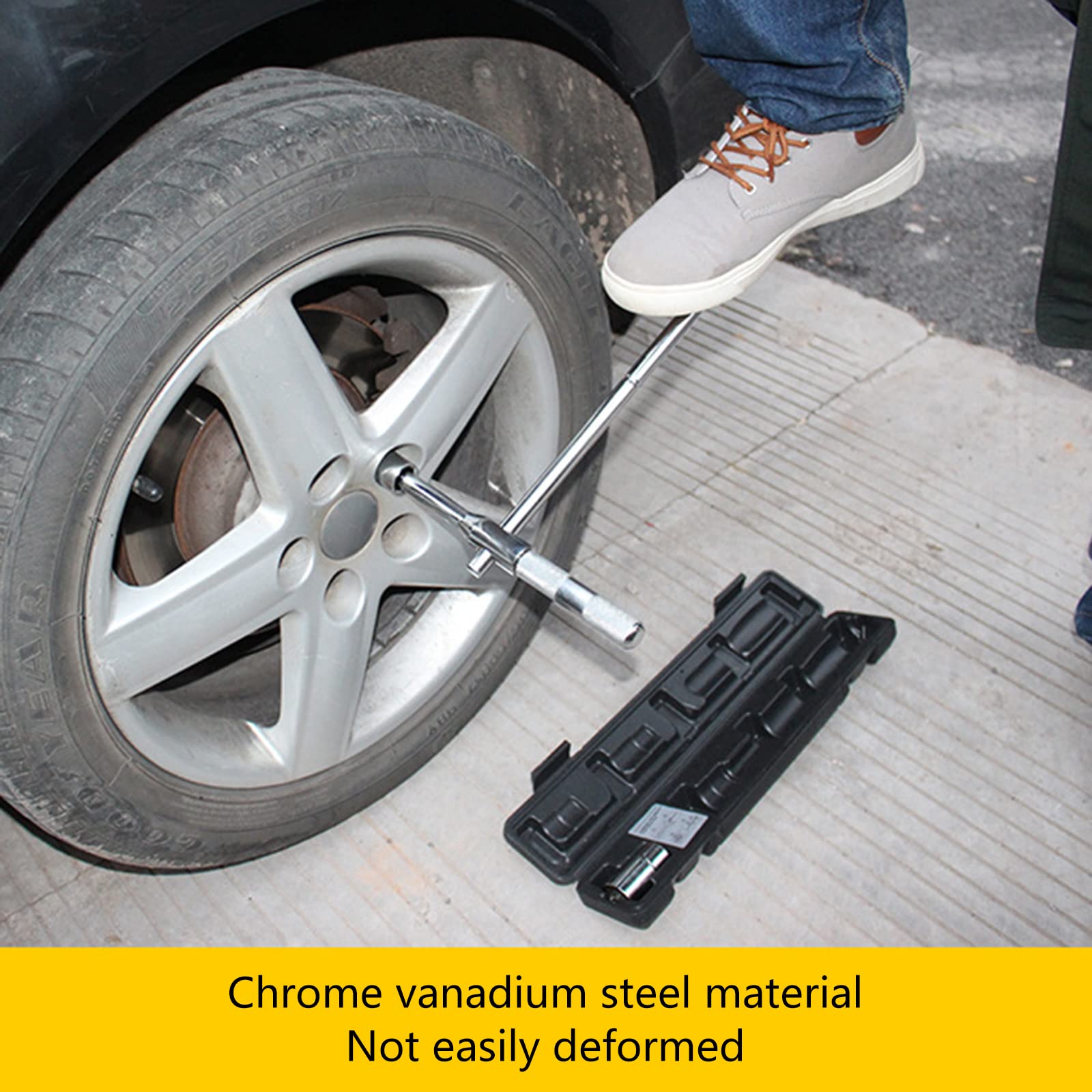 Llave de rueda para llave cruzada para clases de rueda cruzada, removedor de enchufe, herramienta de reparación de ruedas de coche, repuesto de neumáticos de coche, 17-23 m