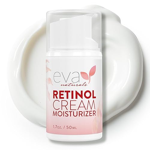 Eva Naturals Crema de retinol antienvejecimiento para la cara, antiarrugas, complejo de retinol, crema hidratante de día y noche con ácido
