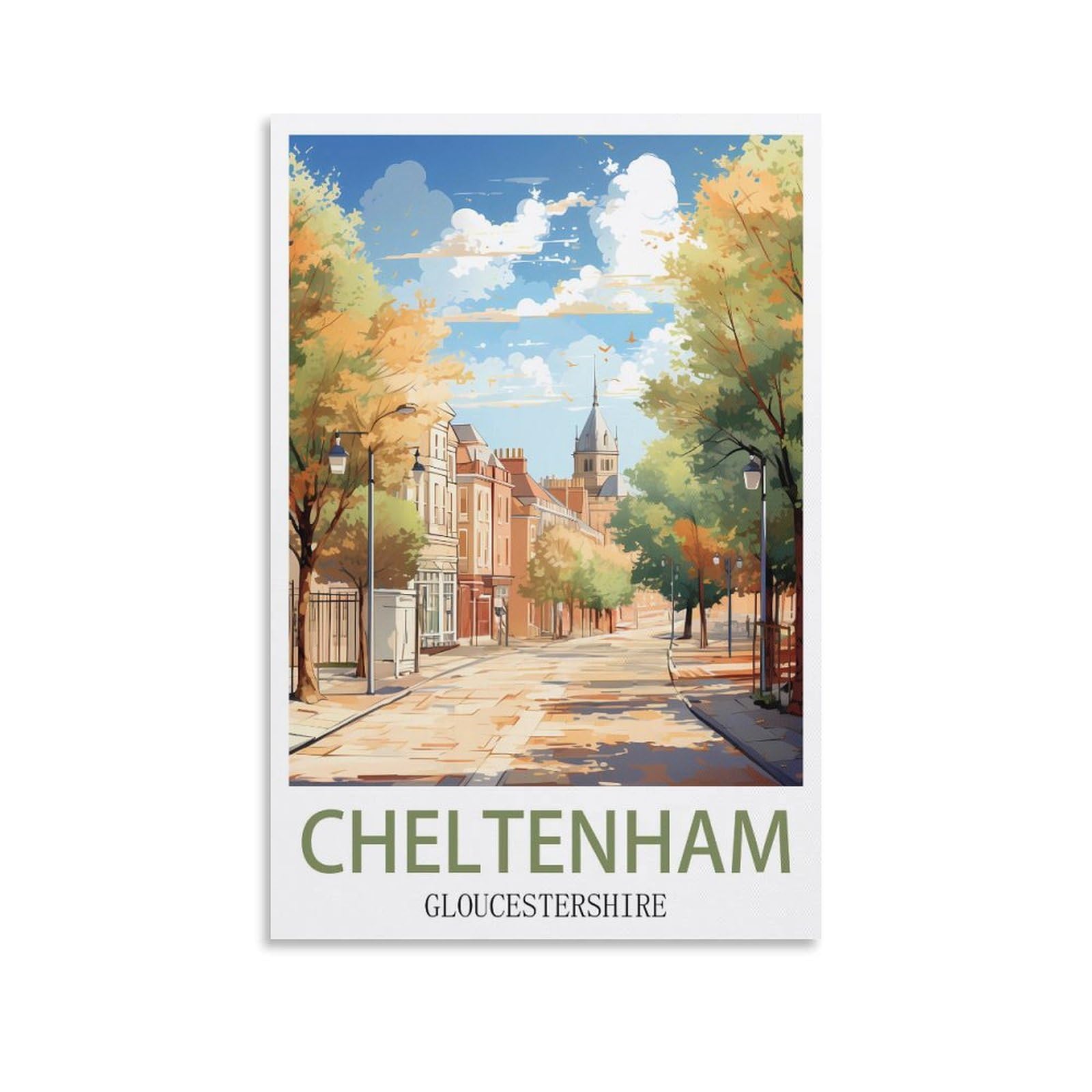 Metal Tin Sign Plaque Poster Cheltenham Gloucestershires Funny Bar Tin Signs Warning Metal Signs Vintage Man Cave Wall Decor 30x30cm