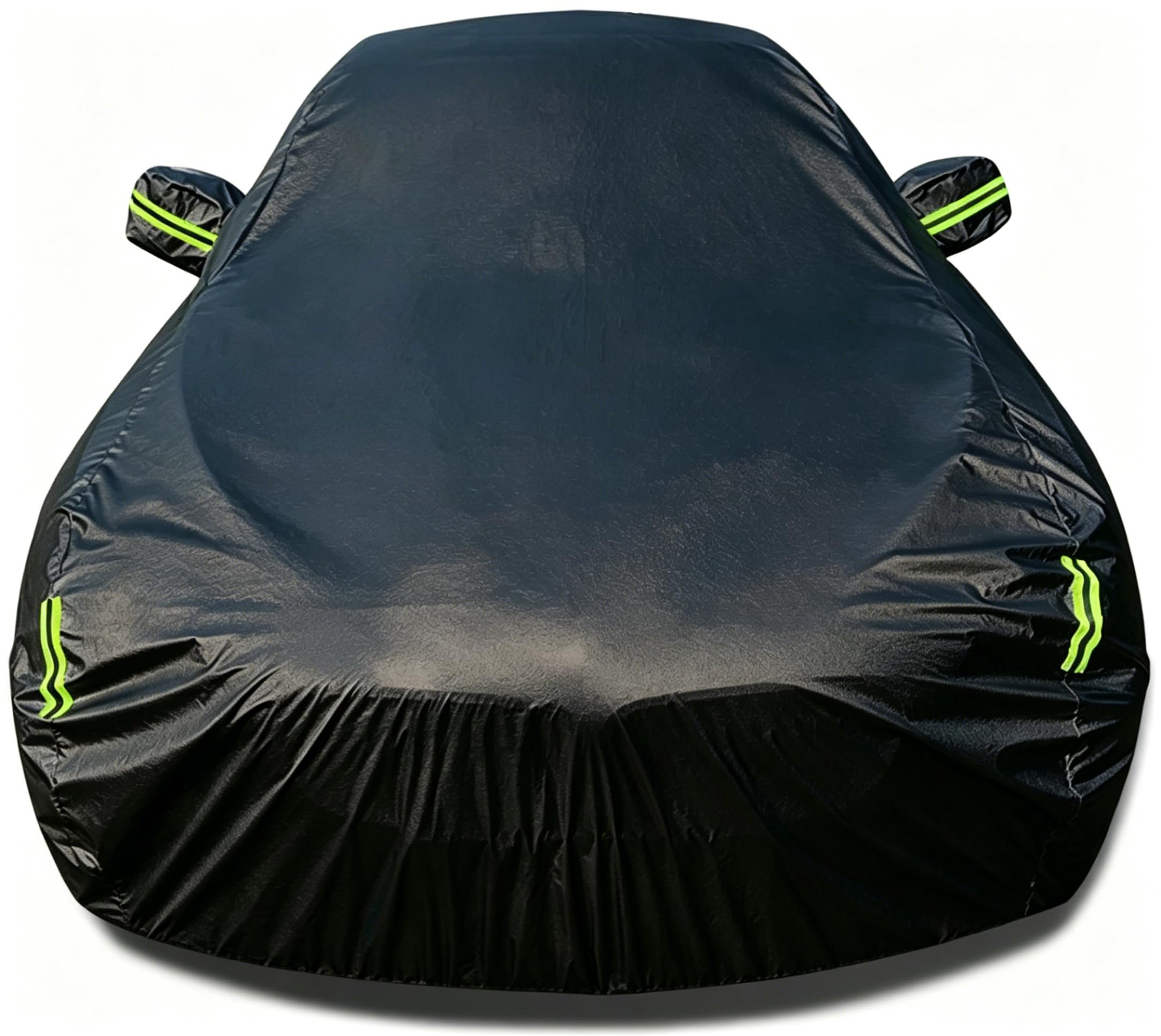 Autoabdeckung Winter Abdeckplane Autogarage passend für BMW 8er 850i E31 850 CSi E31 840 Ci E31 850 Ci E31 1989-1999 Wasserdicht & Sommer Autozubehör Plus Samtschwarz