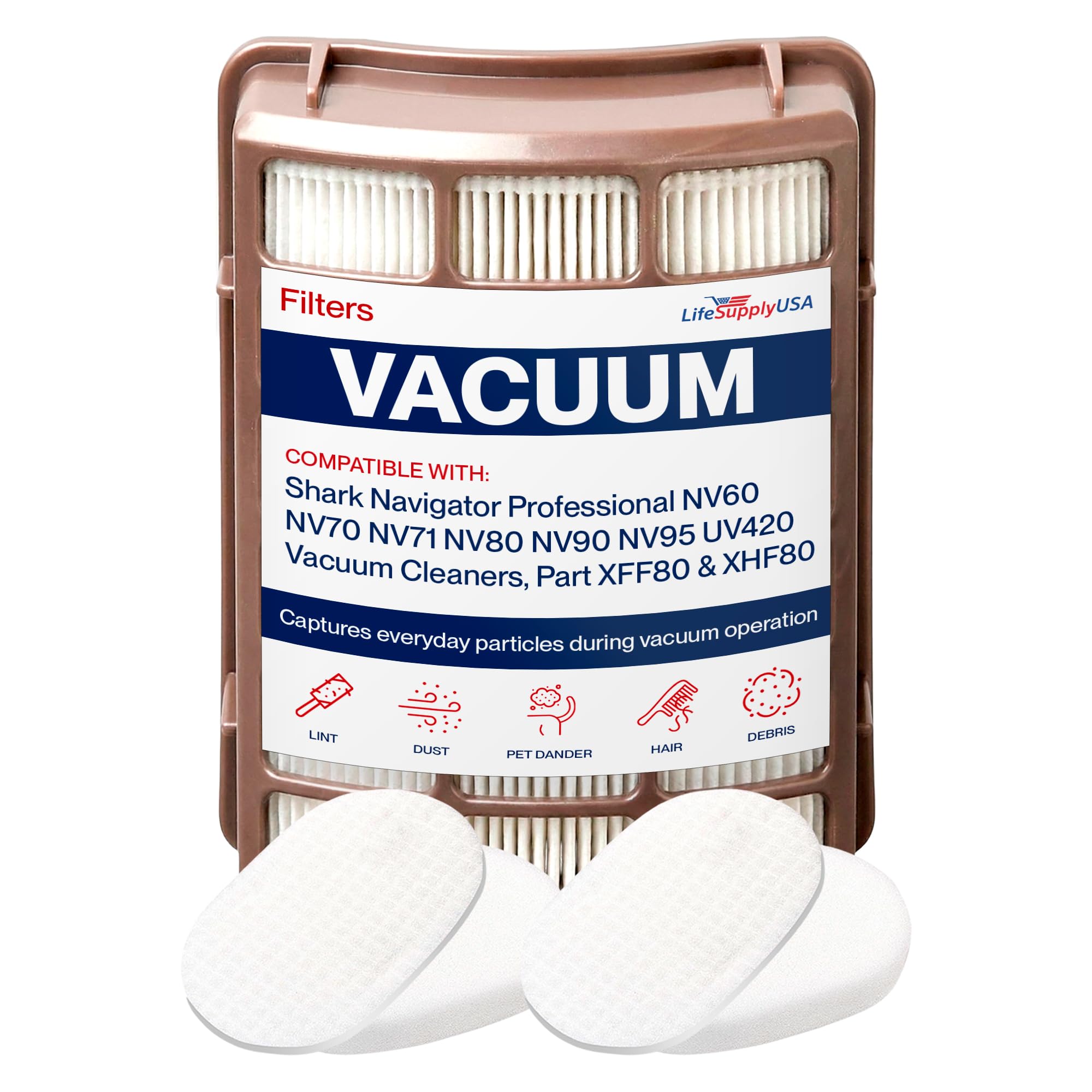 Amazon.com: XFF80 Vacuum Hepa + Foam and Felt Filter Replacement
