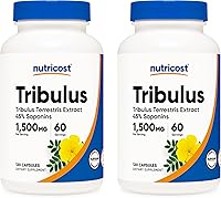 Vista 5 de Nutricost Extracto de Tribulus Terrestris 750mg, 120 Cápsulas (3 Botellas)