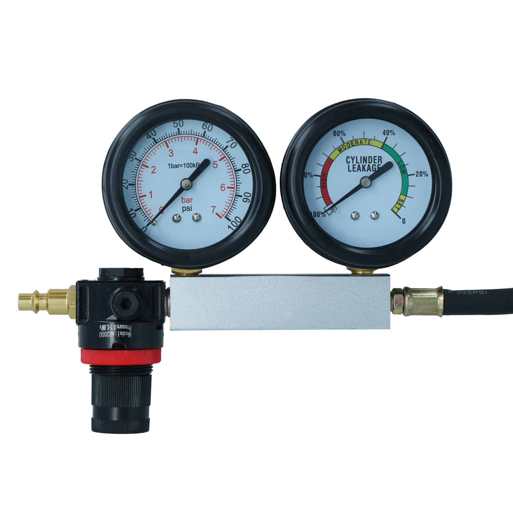 AB Tools-US Pro Detector de Fugas de Cilindros/comprobador de Fugas de compresión en los Motores Gasolina juego270