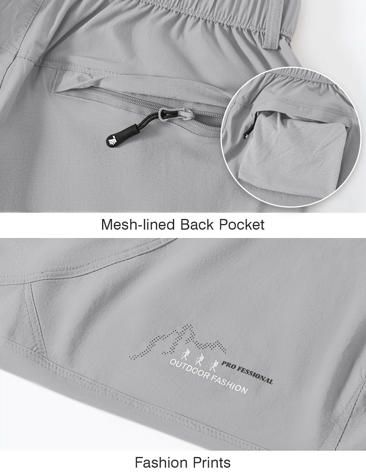 Rdruko Pantalones de senderismo para mujer, pantalones de trekking, ligeros, de secado rápido, protección UV UPF 50+, transpirables