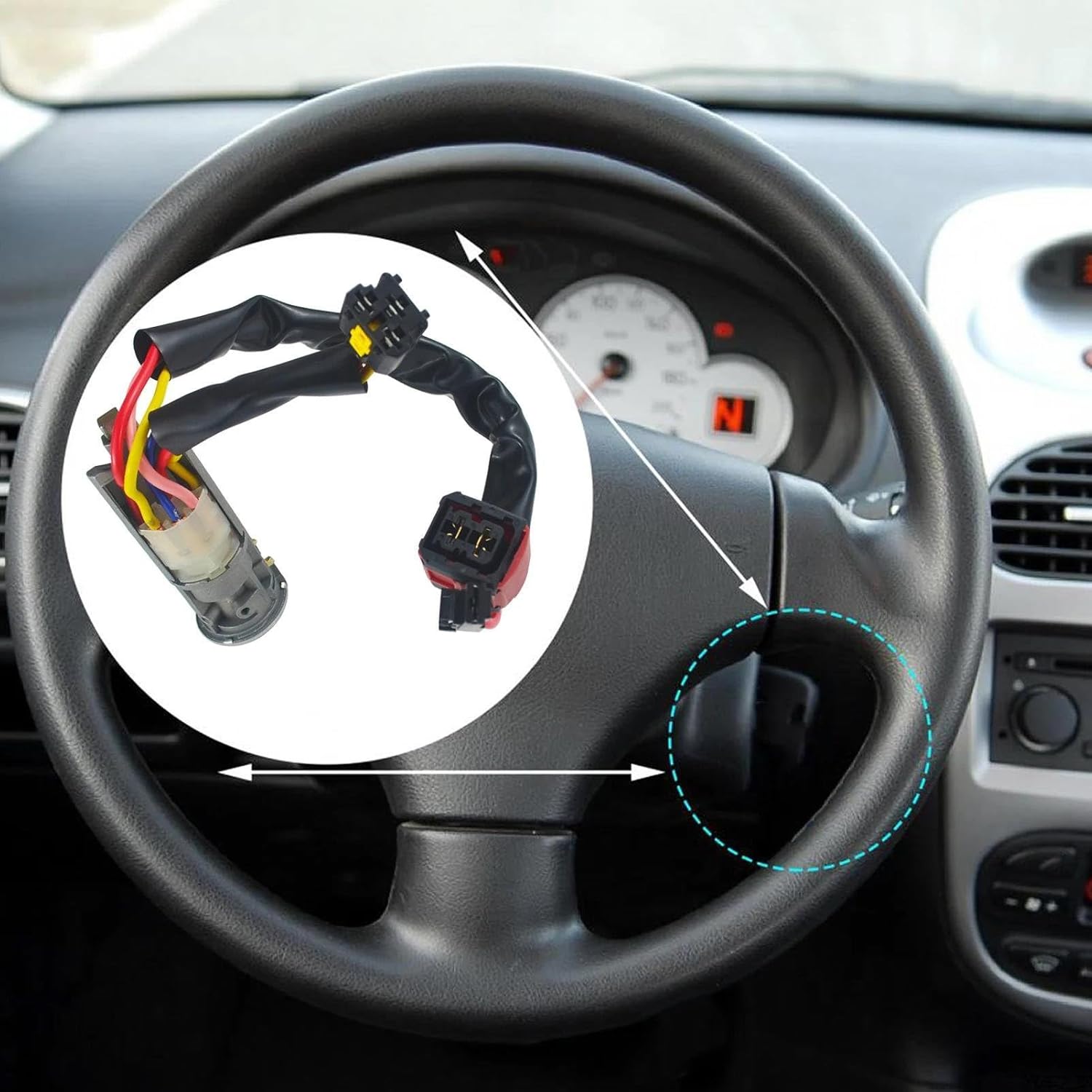 シトロエン用 クサラ用 ピカソ用 1998-2005年式 イグニッションスイッチ ロックバレルプラグケーブル ワイヤー 9927.1