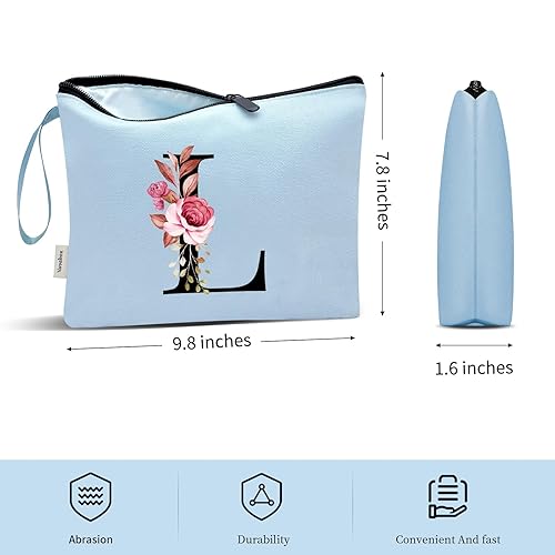 Vista 636 de Vavabox A-Z - Bolsa de maquillaje personalizada, regalos de cumpleaños para mujeres y madres, regalos para mejores amigas, bolsa de cosméticos