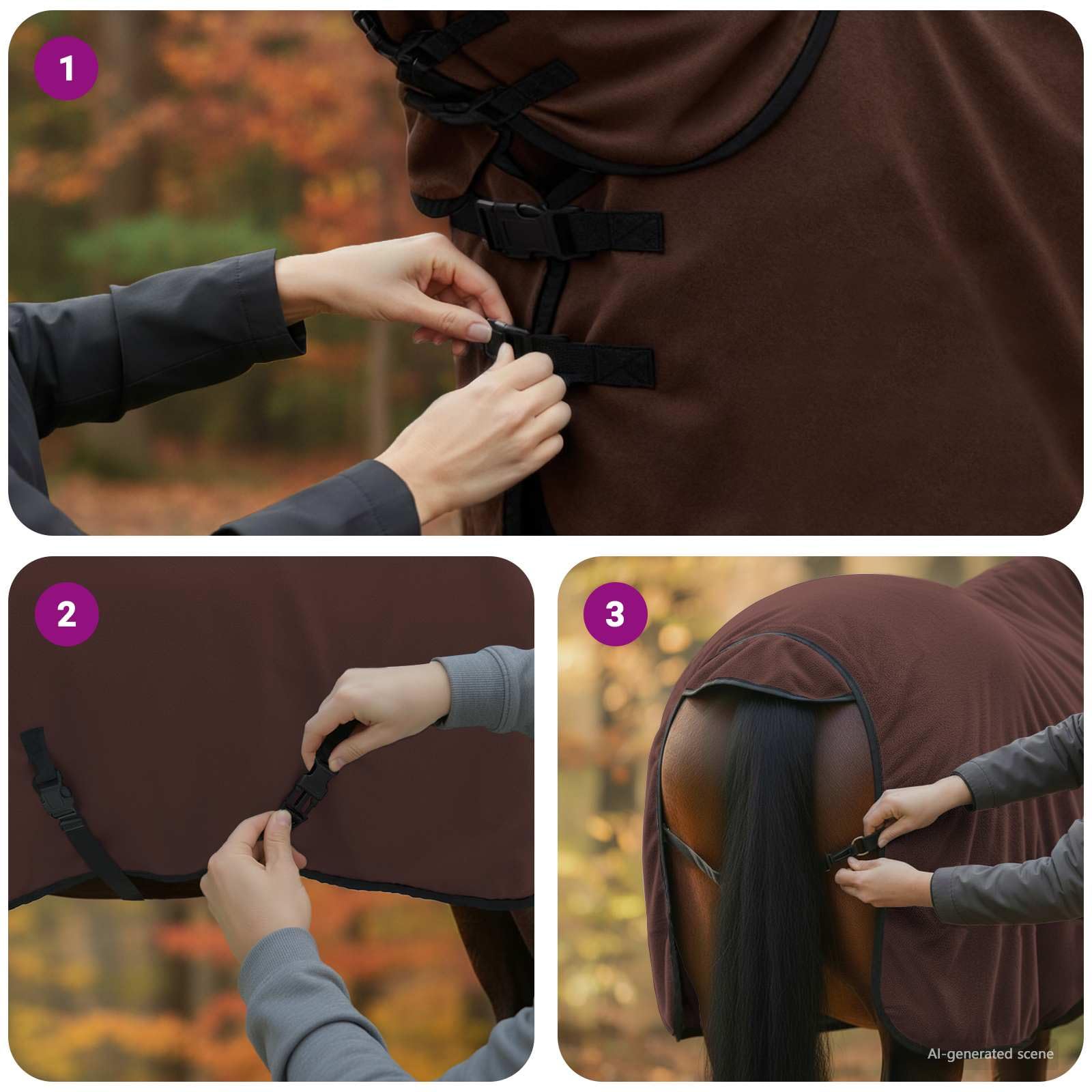 Manta para caballo, 95 cm, poliéster, cálido, transpirable, impermeable, resistente al viento, con funda extraíble para establo, sauce, paddock, protección al aire libre contra el frío y la