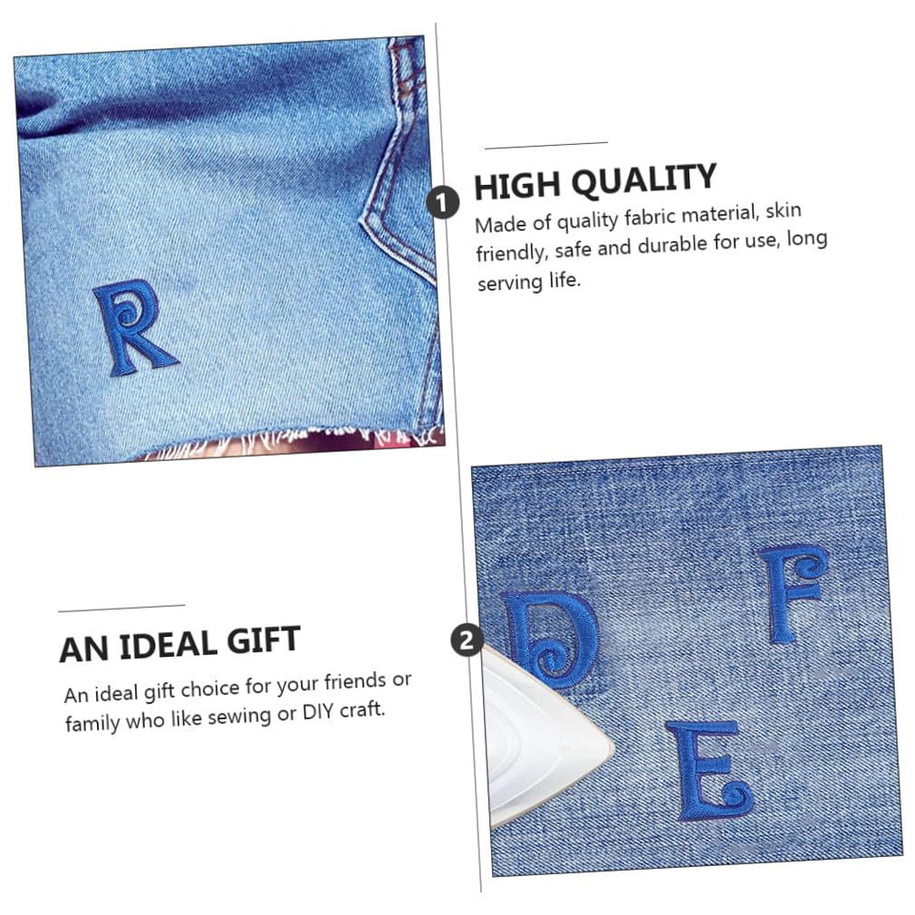 104pezzi Patches Letterali Ricamati Adesivi Applicare Toppe Termoadesive Per Jeans Scarpe e Decorazioni Per e Riparazioni