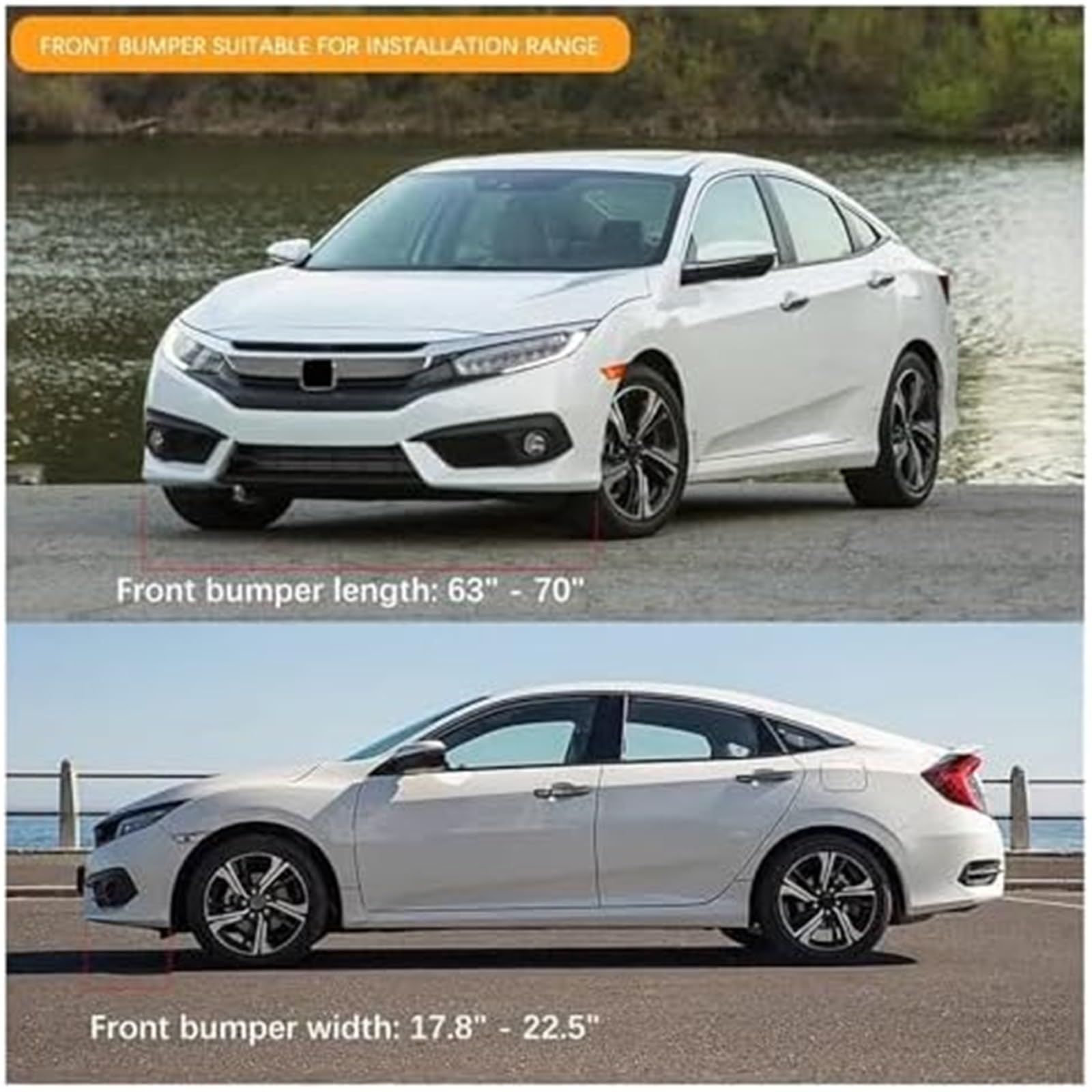 Splitter Car Front Bumper Lip Body Kit Splitter Spoiler Dyfuzor