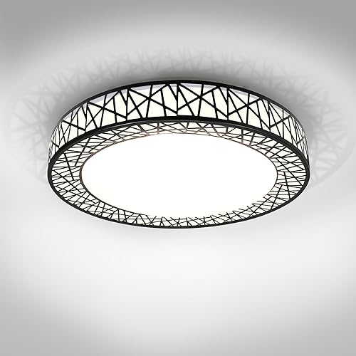 Miniatura 17 de ASD Lámpara de techo de montaje empotrado LED de 30 cm para dormitorio, 20W 1113LM 5CCT 2700K-5000K, luces regulables Triac, para comedor, sala de