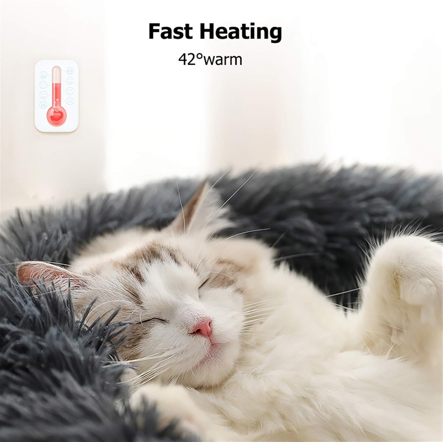 Dog Bed, Dog Beds for Medium Dogs, Small Outdoor Dog Beds, Washable Dog Bed and Cat Bed, Faux Fur Pet Bed, Anti-Slip Dog Bed Cat Bed (Small 20''X20'')