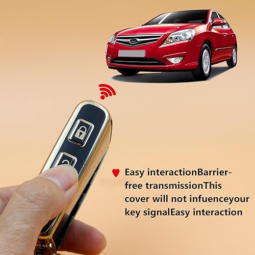 Miniatura 4 de 2 fundas para llavero Volvo XC90 XC60 S60 XC40 sin llave, cubierta completa, carcasa de TPU a la moda, funda para llave con borde dorado (V