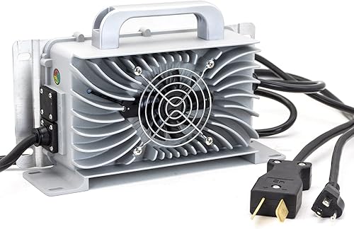 Miniatura 7 de Cargador de batería impermeable para carrito de golf de 36 V y 20 amperios, para carritos de golf EZGO Yamaha de 36 voltios con enchufe Crowfoot