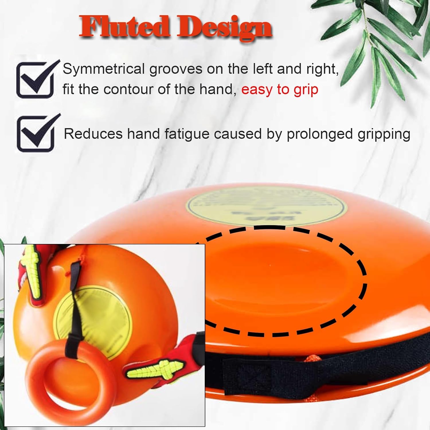 Professional Throwable Flotation Device - Orange Emergency Rescue Disc for Drowning Prevention, Water Lifesaving Tool for Rafts, Lifeboats & Rafting Boats