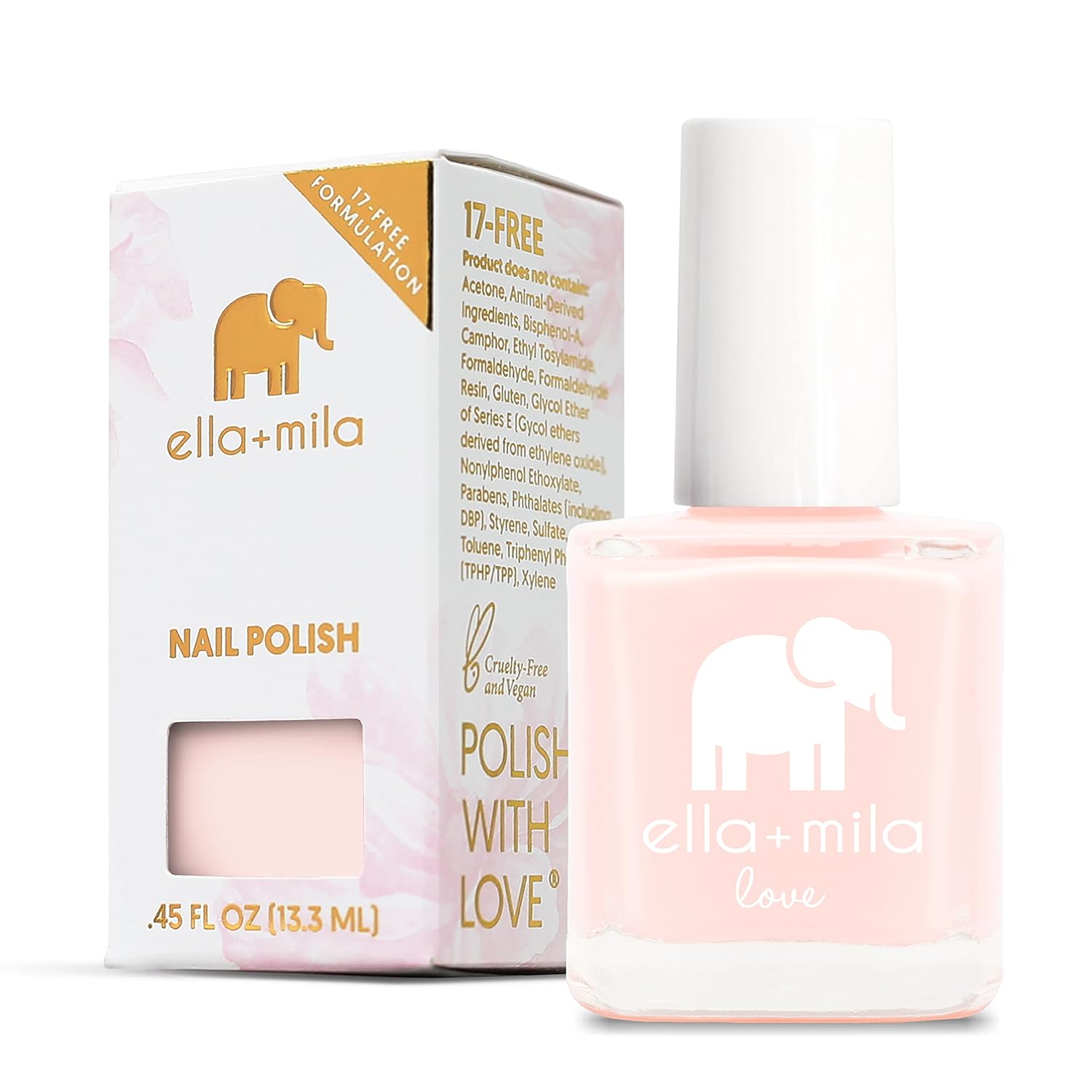 ella+mila Pink Nail Polish - Quick Dry & Long-Lasting