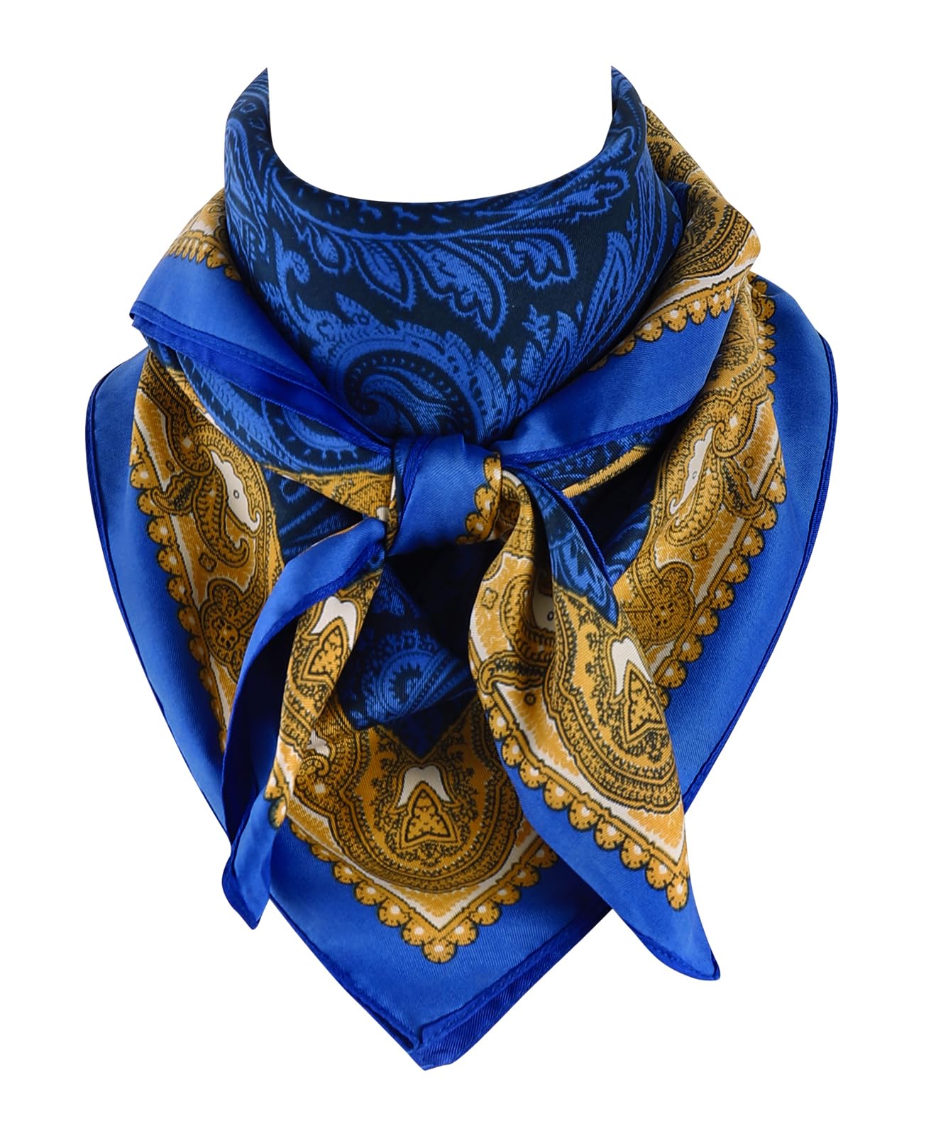 GERINLY Mens Wild Rag Polyester Large Western Bandana 35 Inch Fashion Cowboy Scarfs