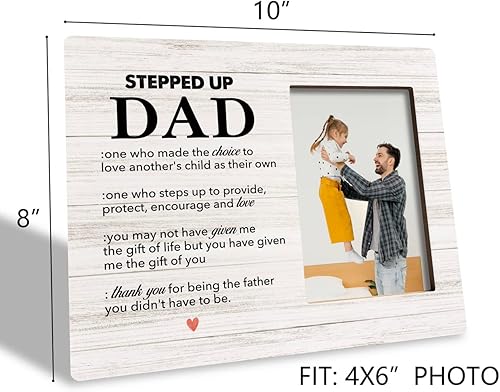 Miniatura 10 de Marco de fotos conmemorativo para papá, You are Always Be My Side, regalo de marco de fotos de madera, marcos de fotos conmemorativos de Miss Dad,