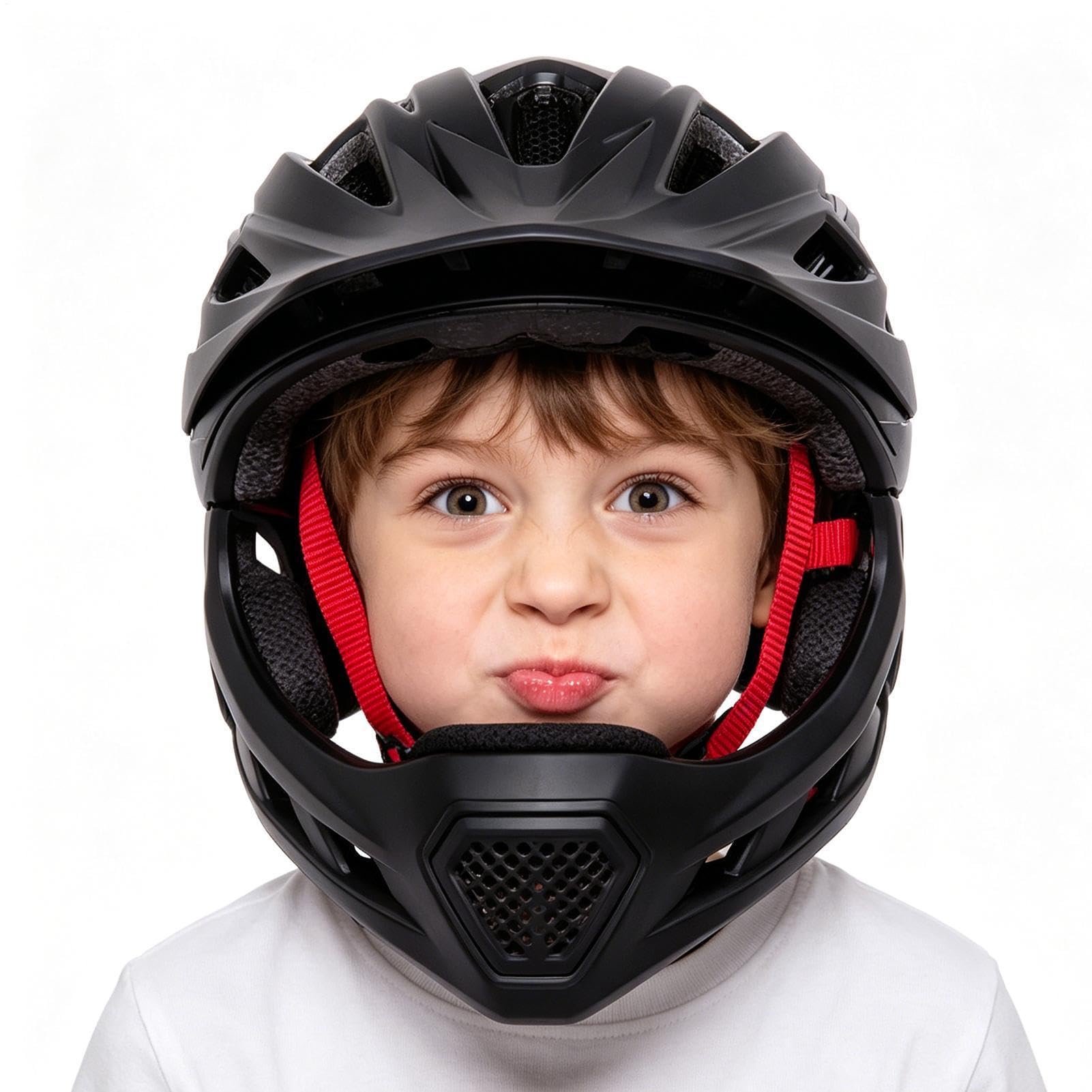 Kask motocyklowy dla dzieci i dzieci, regulowana, pełna ochrona głowy | Kask rowerowy górski i szosowy dla dziewcząt podczas uprawiania sportu i jazdy na rowerze, deskorolce, rolkach i rowerze