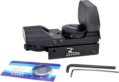 Miniatura 4 de Vista refleja retícula ajustable (4 estilos de puntos, círculopunto, punto de cruz, punto de mira, círculocombinación de puntos) tanto rojo como