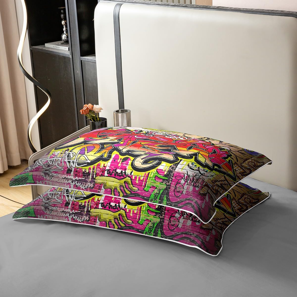 Housse De Couette Graffiti Japonais 3D - 3 Pièces - Street Art - Microfibre Douce - 11