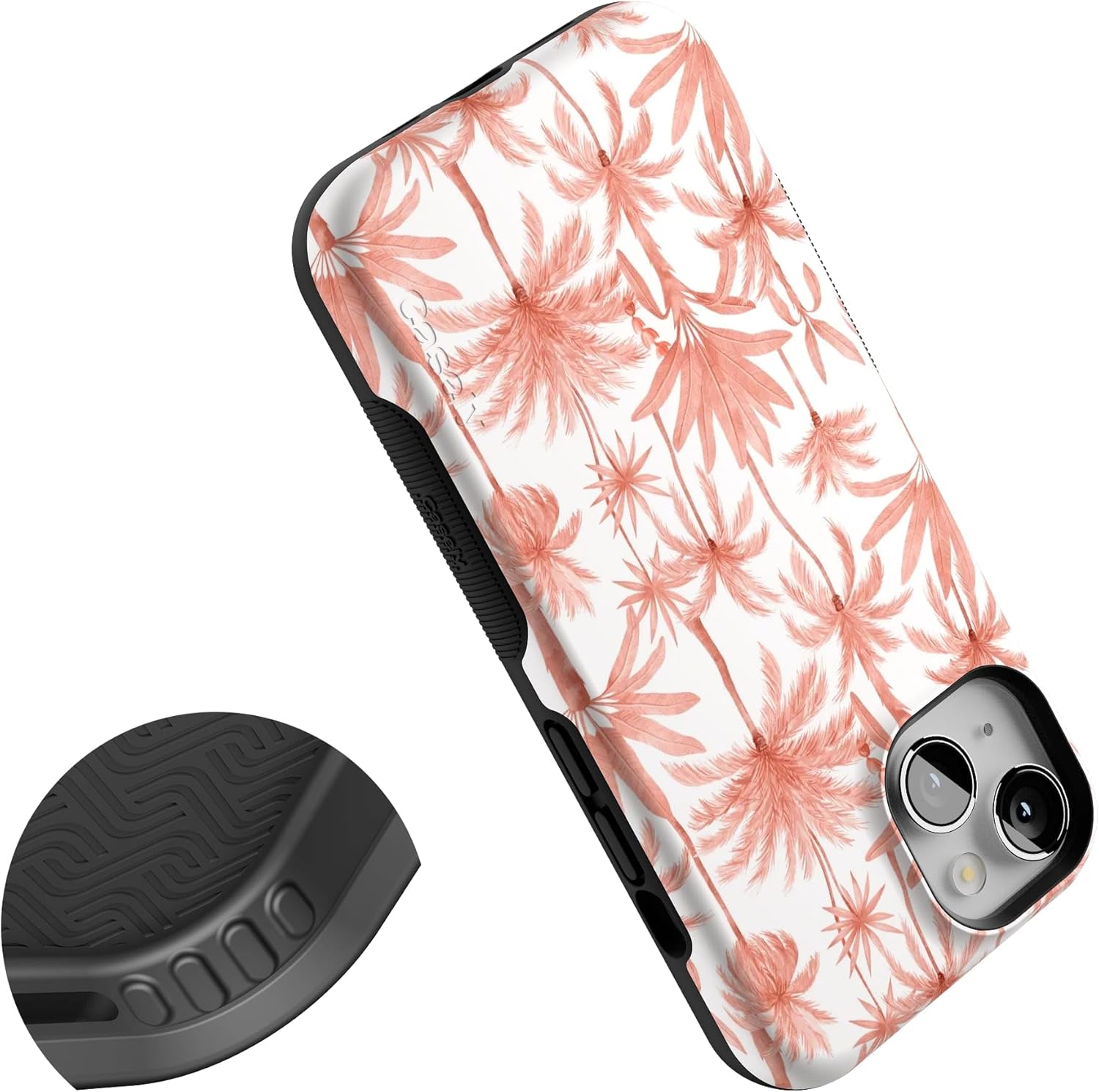Casely iPhone 14 Case | Perfect Paradise | Tropical Palm Tree Floral | Bold Protective Design | Compatible with MagSafe
