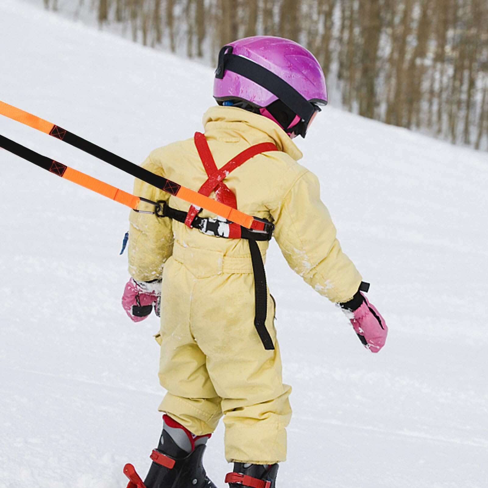 Kids Ski Shoulder Harness, Ski Leash Ski Training Harness Skating, Skateboarding, Roller Skating Training Harness