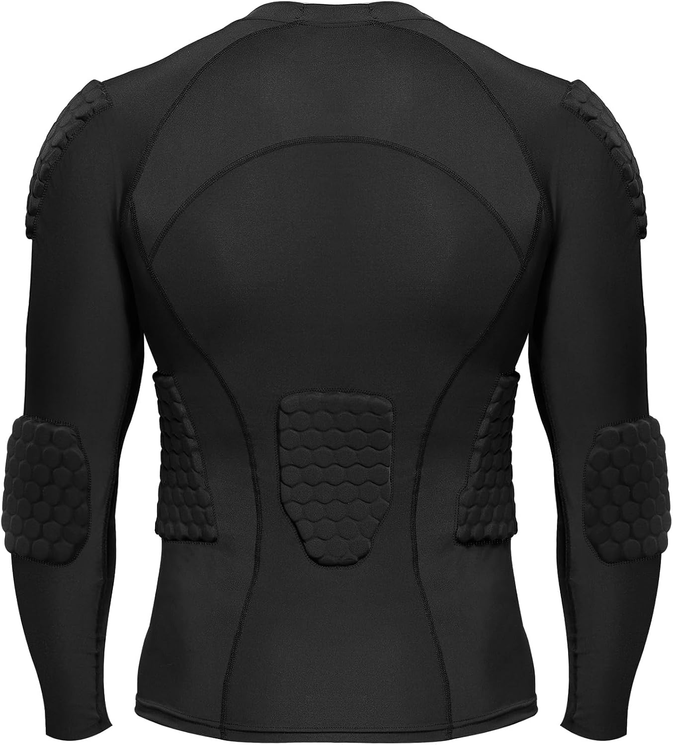 Zicac Men's Sports Shock Rash Guard Compression Padded Shirt Soccer Basketball Protective Gear Chest Rib Guards image 3