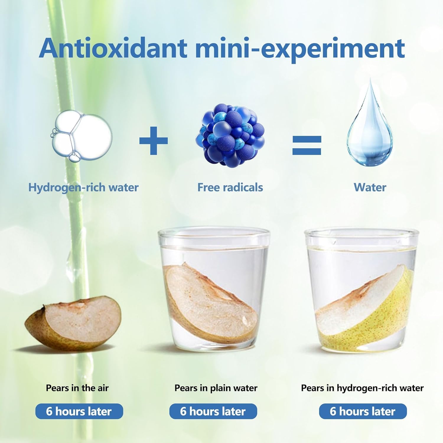 Generic Portable Hydrogen Water Bottle: Upgraded Rechargeable Generator for Home, Office, and Travel (Red)