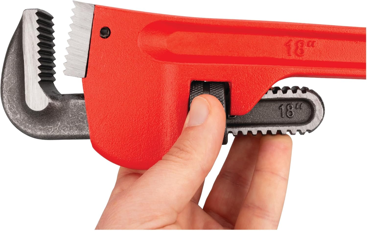 Performance Tool W1133-18B Heavy-Duty Adjustable Straight Pipe Wrench, 18-inch