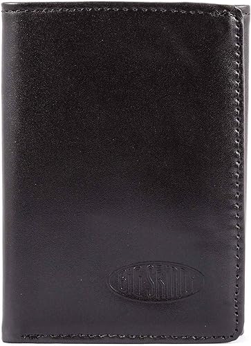 Miniatura 4 de Big Skinny Billetera delgada de piel triple para hombre, con capacidad para hasta 25 tarjetas