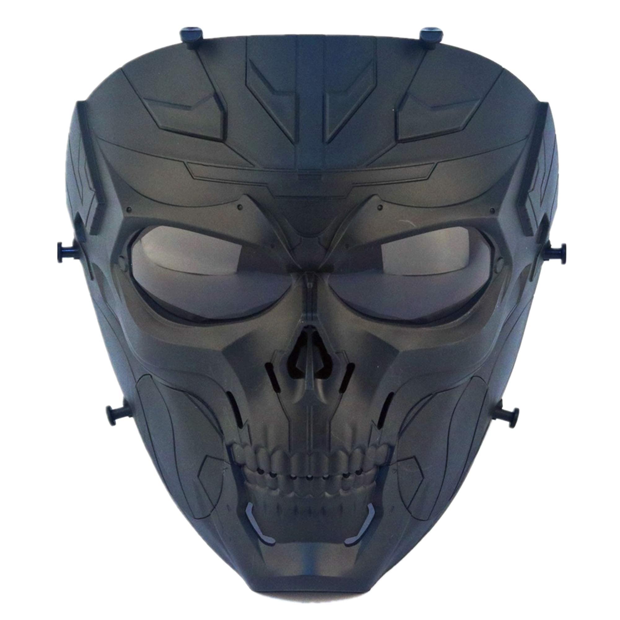 Maschera Softair Tattica Faccia piena Maschera di Paintball Maschere cranio protettive Full Face con PC Lens Occhiali per Cs BBs Gioco Halloween Cosplay