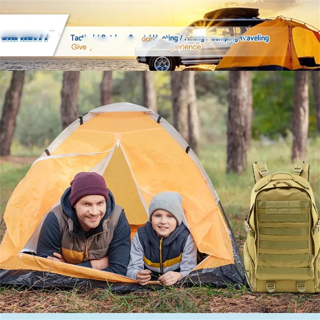 Mochila táctica de senderismo al aire libre, bolsas Oxford impermeables, mochila de camping, senderismo, escalada, bolsa de caza