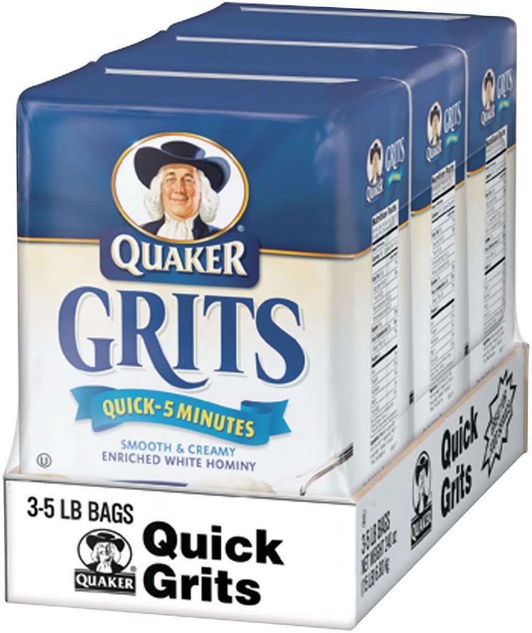 Quick Grits Quaker Smooth And Creamy Texture, 15 Pound
