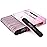 25PCS Mini Size PANA Professional Double Sided Nail Files - Black, 100/100 Grit - Emery Board Nail Buffering File Manicure Pedicure Nail Polisher Washable
