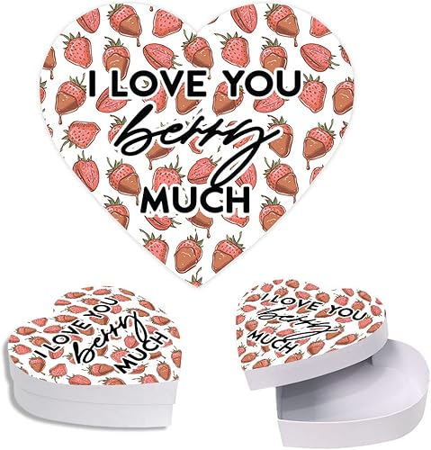 Miniatura 24 de Andaz Press Caja en forma de corazón para el día de San Valentín con tapa, caja reutilizable en forma de corazón, caja para golosinas, dulces