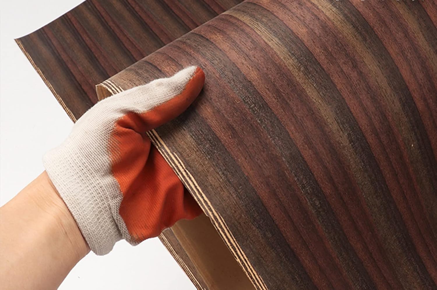 Natural Purple Sandalwood Wood Veneer Sheet(60x250CM) Furniture Restoration Sheets for Speaker Showcase Cabinets Table Shelves Kitchen Furniture Hotel Table Kitchen(Flat Cut,AAA Grade)