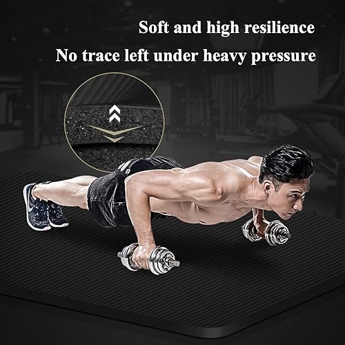 Miniatura 4 de Sound Insulation Extra Long Fitness Mat For Men & Women Non Slip Exercise Mat Extra Long And Wide Exercise Mat Large Non Slip Workout Mat For Yoga