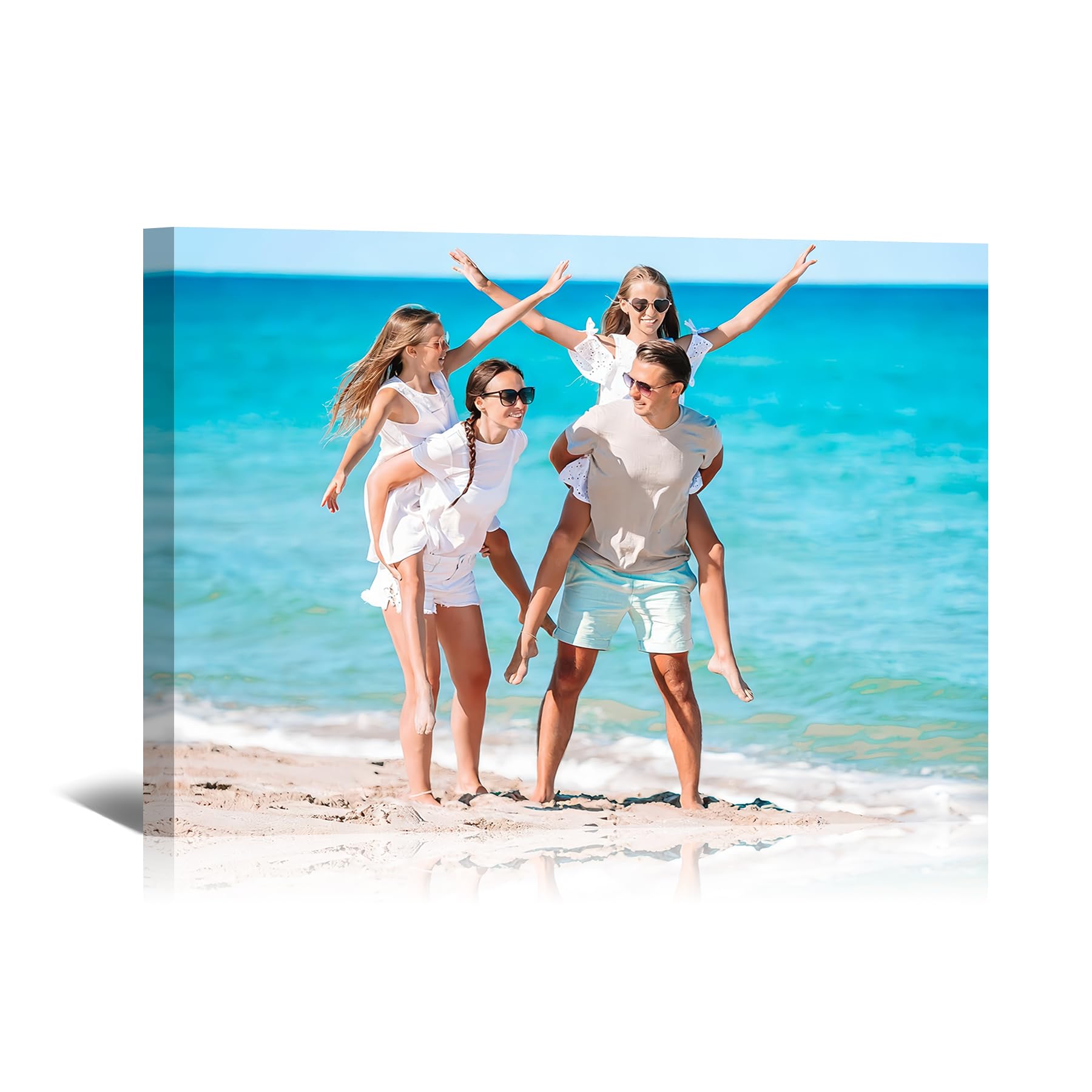 Personalised Photo Canvas Prints Custom Picture Framed Wall Art 50x40cm — image 1