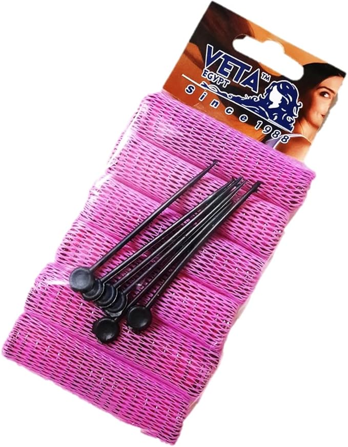 Wire Mesh Hair Rollers VETA EGYPT 6Pcs Pink Size (120) Buy